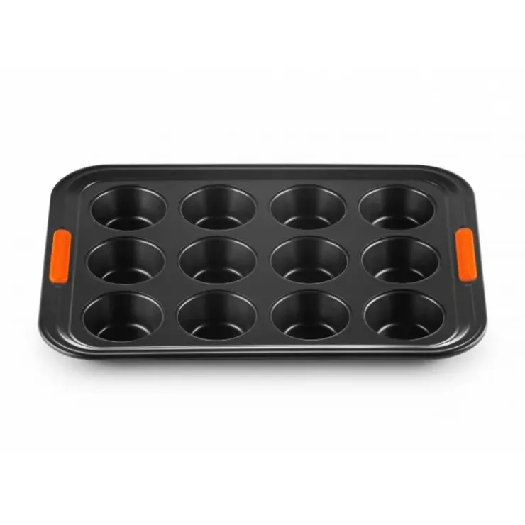 LE CREUSET Moule Muffins Anti-Adhésif 12 Empreintes 40 x 30 cm New