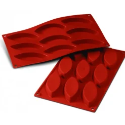 SILIKOMART Moule Silicone 9 Barquettes 10 x 4,4 cm Clearance