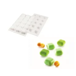 SILIKOMART Moule Silicone 15 Carrés Bombés 4 x 4 cm 30ml Professional Clearance