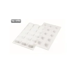 SILIKOMART Moule Silicone 15 Carrés Bombés 4 x 4 cm 30ml Professional Clearance