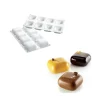 SILIKOMART Moule Silicone 8 Carrés Bombés 6,1 x 6,1 cm 100ml Professional Clearance