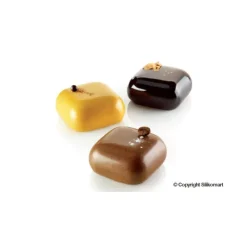 SILIKOMART Moule Silicone 8 Carrés Bombés 6,1 x 6,1 cm 100ml Professional Clearance