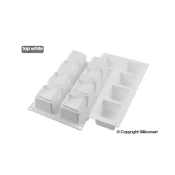 SILIKOMART Moule Silicone 8 Cubes Kuadro 6 x 6 cm 150ml Professional Clearance