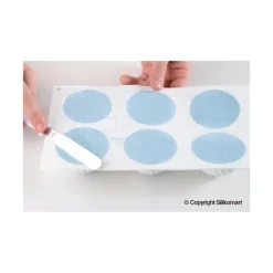 SILIKOMART Moule Silicone 6 Demi Sphères Vrillées Ø 75 mm Professional Outlet