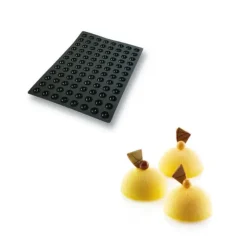 SILIKOMART Moule Silicone 96 Demi-sphères Ø3,5 x 1,75 cm 11ml Professional