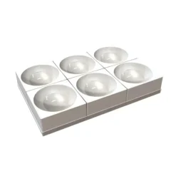 SILIKOMART Moule Silicone 6 Demi-Sphères 18 x H 9 cm Professional Best