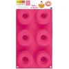 SCRAPCOOKING Moule Silicone 6 Donuts ou Babas Ø7,5 x2,8 cm Best