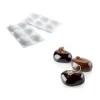 SILIKOMART Moule Silicone 6 Galets 8,7 x 6,3 cm 110ml Professional Hot
