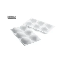 SILIKOMART Moule Silicone 6 Galets 8,7 x 6,3 cm 110ml Professional Hot