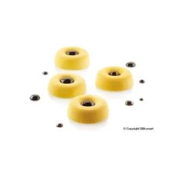 SILIKOMART Moule Silicone 77 Mini Savarins Ø4,1 x H1,2 cm 12ml Professional