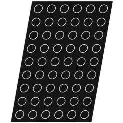 FLEXIPAN Moule Silicone 54 Mini-cylindres 3,8 cm x H 1 cm Hot