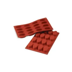 SILIKOMART Moule Silicone 16 Ovales 5,5 x 3,3 cm Hot