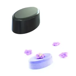 SILIKOMART Moule Silicone 63 Ovales 5,1 x 3,1 x H2 cm 20ml Professional Discount