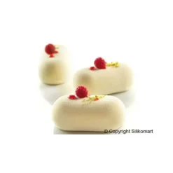 SILIKOMART Moule Silicone 8 Ovales Bombés 8,2 x 4,3 cm 81ml Professional Discount