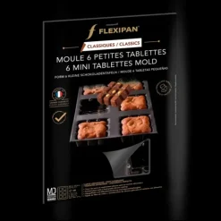 FLEXIPAN DEMARLE Moule Silicone 6 Tablettes 7 cm