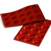 SILIKOMART Moule Silicone 15 Tartelettes 4,5 cm x H 1 cm Hot