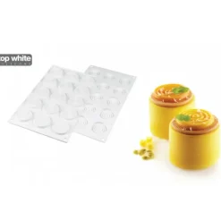 SILIKOMART Moule Silicone 15 Tourbillons 9ml Petit Modèle Professional