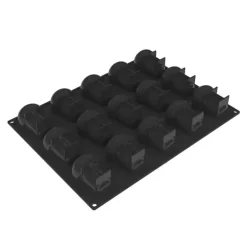 PAVOFLEX Moule Silicone Baba 7,8 x 5,4 cm x H 4,6 cm (x15) Hot