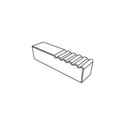 PAVOFLEX Moule Silicone Bande Ondulée 12 x 3 cm x H 3,2 cm (x20) Online