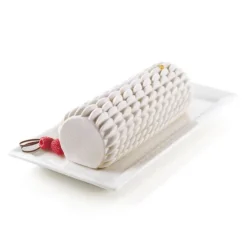 SILIKOMART Moule Silicone Bûche avec Quenelles 3D Design Best