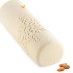 SILIKOMART Moule Silicone Bûche Flocon 25 x 8,1 x H 5,8 cm Discount