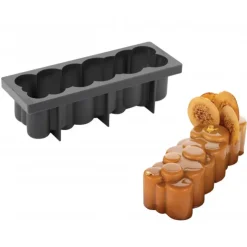 PAVONI Moule Silicone Bûche Pièces 25 x 8 cm x H 7,7 cm Clearance