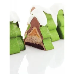PAVONI Moule Silicone Bûche Sapin 25 x 9,7 cm x H 9,5 cm Clearance