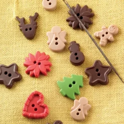 SILIKOMART Moule Silicone Boutons Noël Chocolat 3,5 cm Easy Choc (x15)
