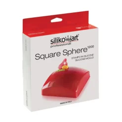 SILIKOMART Moule Silicone Carré Sphère 16x16 cm Grand Modèle Professional Sale
