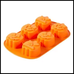 WILTON Moule Silicone Citrouille Halloween 6 Empreintes New