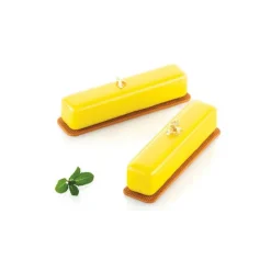 SILIKOMART Moule Silicone Éclairs Stripe 13 x 2,8 cm x H 2,8 cm (x8) Professional Discount