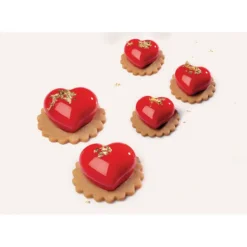 PAVOFLEX Moule Silicone Coeur Passion 7,1 x 6,6 cm x H 3,8 cm (x12) Sale