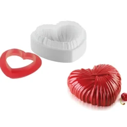 SILIKOMART Moule Silicone Cœur Lovely 18,2 x 17,3 cm x H 6,8 cm Professional Online