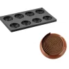 PAVONI Moule Silicone Décor Hypnose Ø 6 cm x H 1 cm (x8)