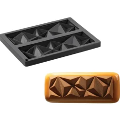 PAVONI Moule Silicone Décor Iceberg 21 x 7 cm x H 1,4 cm (x2) Hot