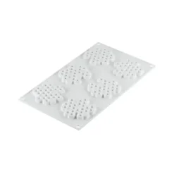 SILIKOMART Moule Silicone Décor Miel Ø 7,5 cm x H 0,8 cm (x6) Professional Hot