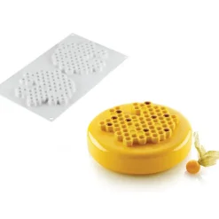 SILIKOMART Moule Silicone Décor Miel Ø 14 cm x H 1 cm (x2) Professional Clearance