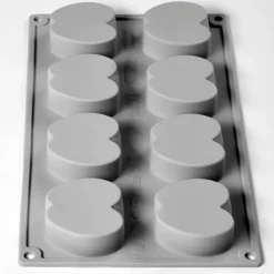 PAVONI Moule Silicone Demi-Pomme 30 x 17.5 cm (x8) Best