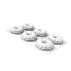 SILIKOMART Moule Silicone Kaleido Ø 7,5 x H 2,5 cm (x6) Discount