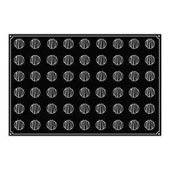 PAVOFLEX Moule Silicone Mini-Rond Rayé Ø 3,5 cm x H 3 cm (x54) Discount
