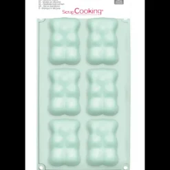 SCRAPCOOKING Moule Silicone Ourson 6 Empreintes Hot