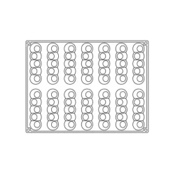 PAVOFLEX Moule Silicone Pelota 13 x 3,2 cm x H 2,8 cm (x14) Outlet