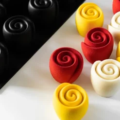 PAVOFLEX Moule Silicone Rose Volupté Ø 6 x H 5,5 cm (x20)