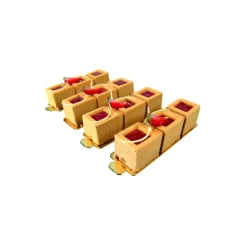 PAVOFLEX Moule Silicone Tricube 12 x 3,2 cm x H 3,2 cm (x25) New
