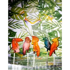 CHOCOLATE WORLD Moule Sucette Chocolat Oiseau Tropical (x5) New