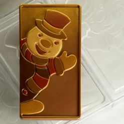 PAVONI Moule Tablette Chocolat Bonhomme de Neige 15,4 x 7,7 cm Hot