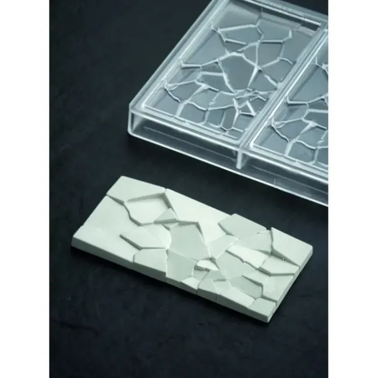 PAVONI Moule Tablette Chocolat Crush 15,5 x 7,7 cm x H 1 cm (x3) Online