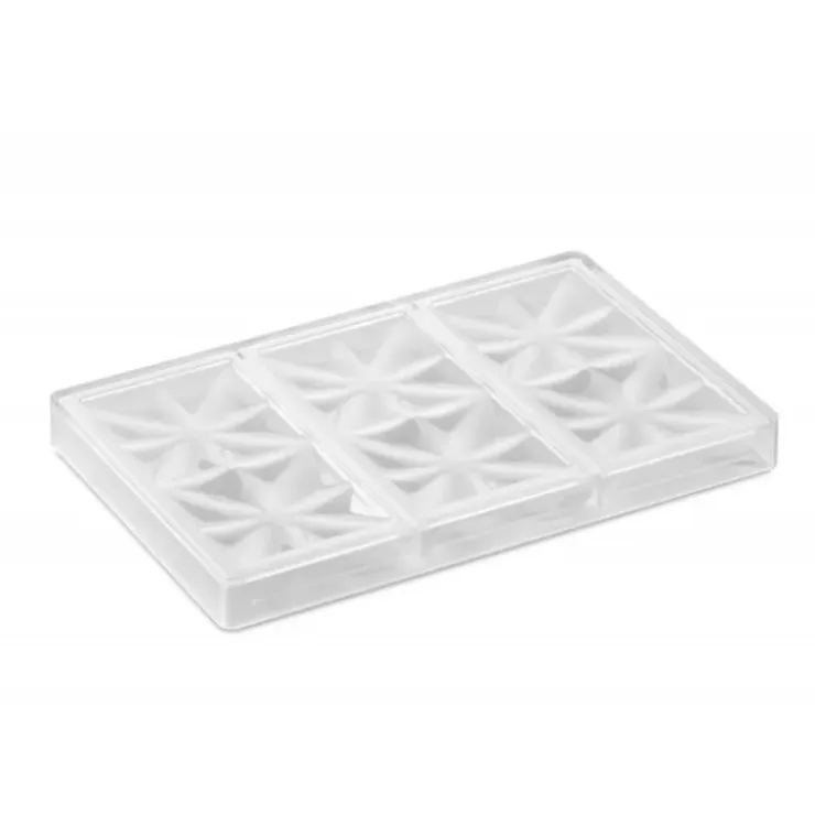 PAVONI Moule Tablette Chocolat Edelweiss 15,5 x 7,7 cm x H 1 cm (x3) Online