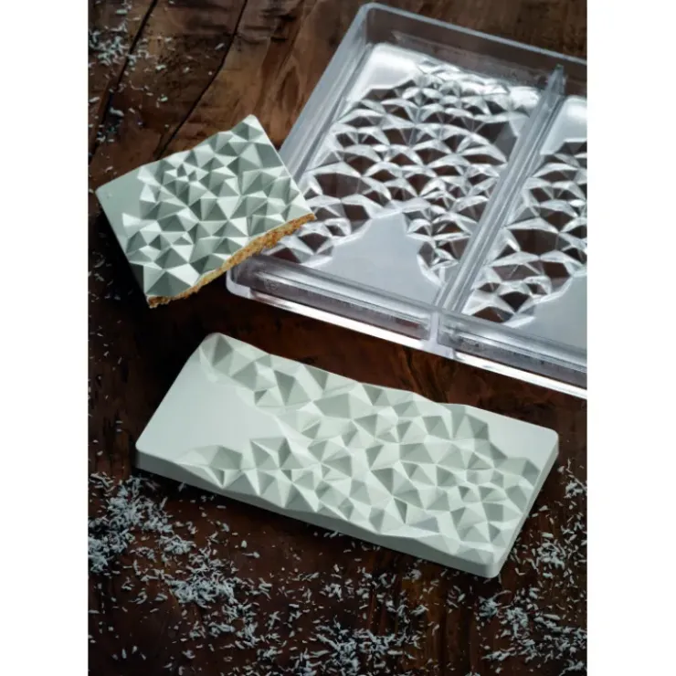PAVONI Moule Tablette Chocolat Fragment 15,5 x 7,7 cm x H 1 cm (x3) Online