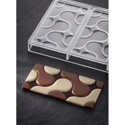 PAVONI Moule Tablette Chocolat Flow 15,4 x 7,7 x H 0,8 cm (x3) Best